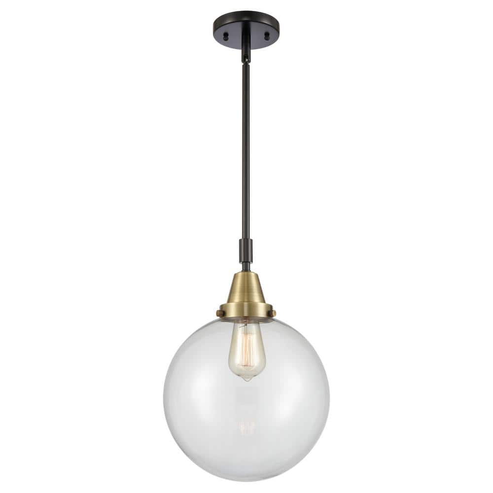 Beacon 100-Watt 1-Light Black Antique Brass Standard Mini Pendant Light with Clear Glass Shade, No Bulbs Included price history on PriceWatchPro