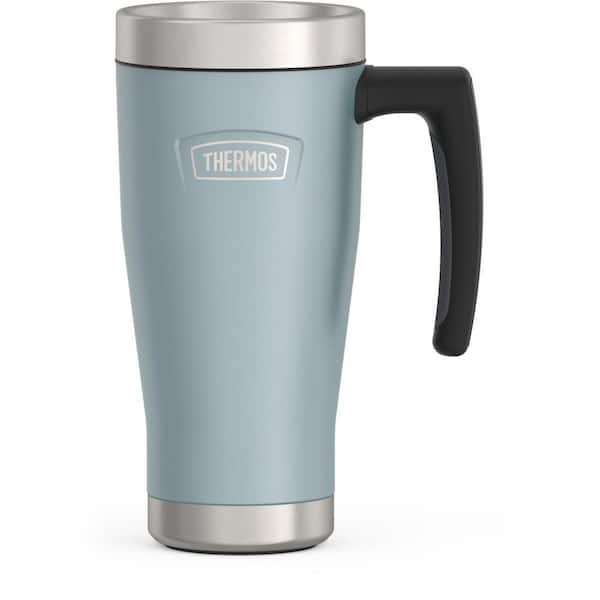 Thermos 16 oz. Glacier Blue Stainless Steel Travel Mug EA-IS1002GC4 - The  Home Depot