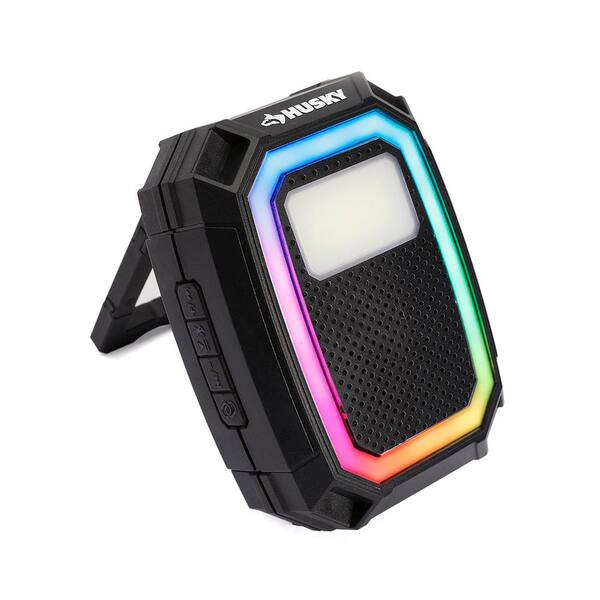Husky 1000 Lumen Rechargeable Color Changing Speaker Utility Light
