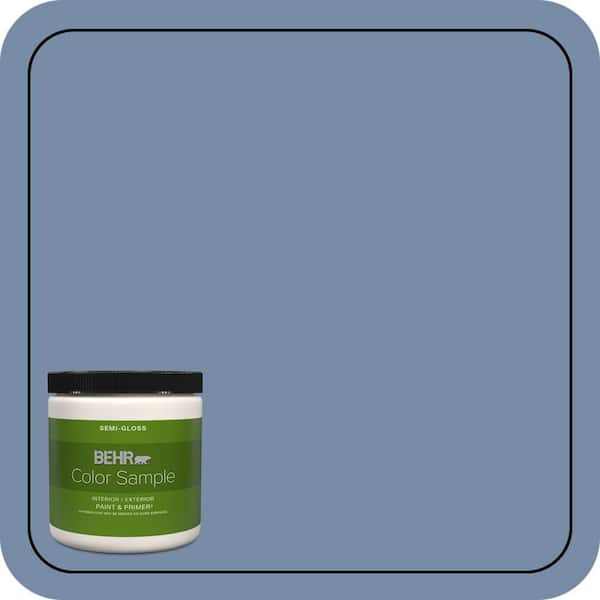 BEHR PREMIUM PLUS 8 oz. #590F-5 Magic Spell Semi-Gloss Interior/Exterior Paint & Primer Color Sample
