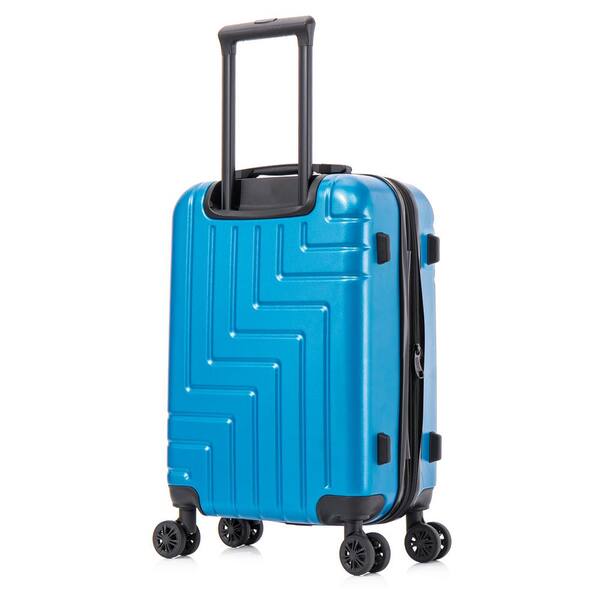 DUKAP Zahav Light-Weight 20 in. Teal Hard side Spinner Luggage