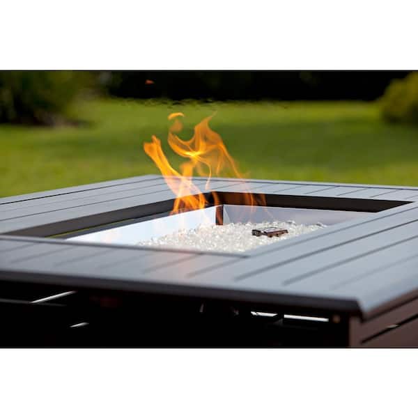 Reviews for Fire Sense Longmont 49 in. x 35 in. Rectangular Extruded  Aluminum LPG Fire Pit | Pg 1 - The Home Depot