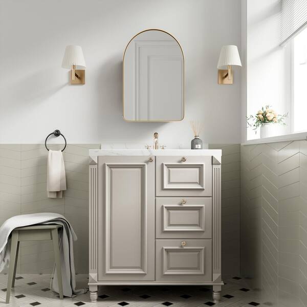 Dovelina G 16 in. W x 24 in. H Recessed or Surface Mount Arched ...