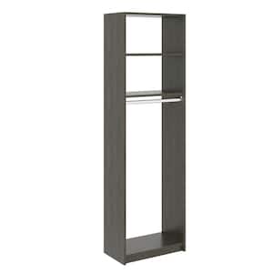 14 in. W D x 25.375 in. W x 84 in. H Bistro Medium Hanging Tower Wood Closet System