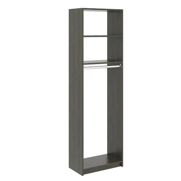 SimplyNeu 14 in. W D x 25.375 in. W x 84 in. H Bistro Medium Hanging Tower Wood Closet System