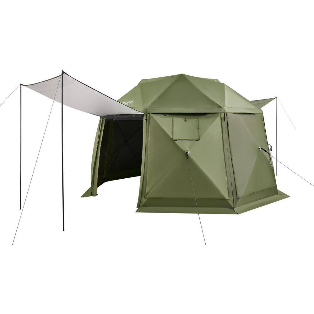 Pop up Gazebo Screen Tent, 13 x 13 ft. 13-Sided Spherical Camping Canopy Tent with Removable Top and Carry Bag price history on PriceWatchPro