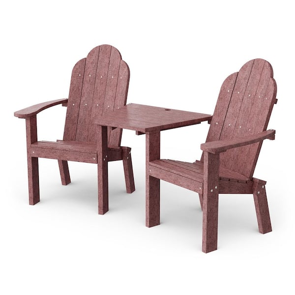 Wildridge Classic Cherrywood Plastic Outdoor Deck Chair Tete-A-Tete