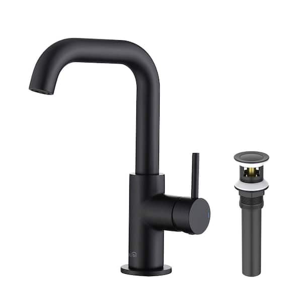 Single Handle High-Arc Bathroom Sink Faucet