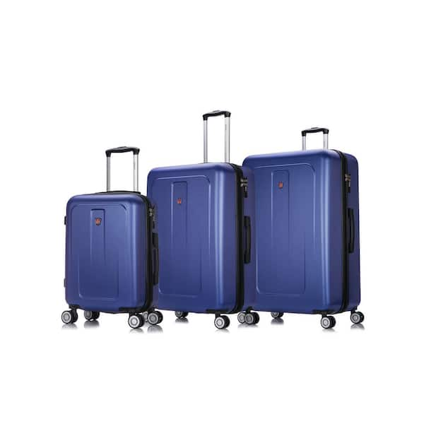 DUKAP Crypto 20 in./28 in./32 in. Blue Lightweight Hardside Set (3-Piece)