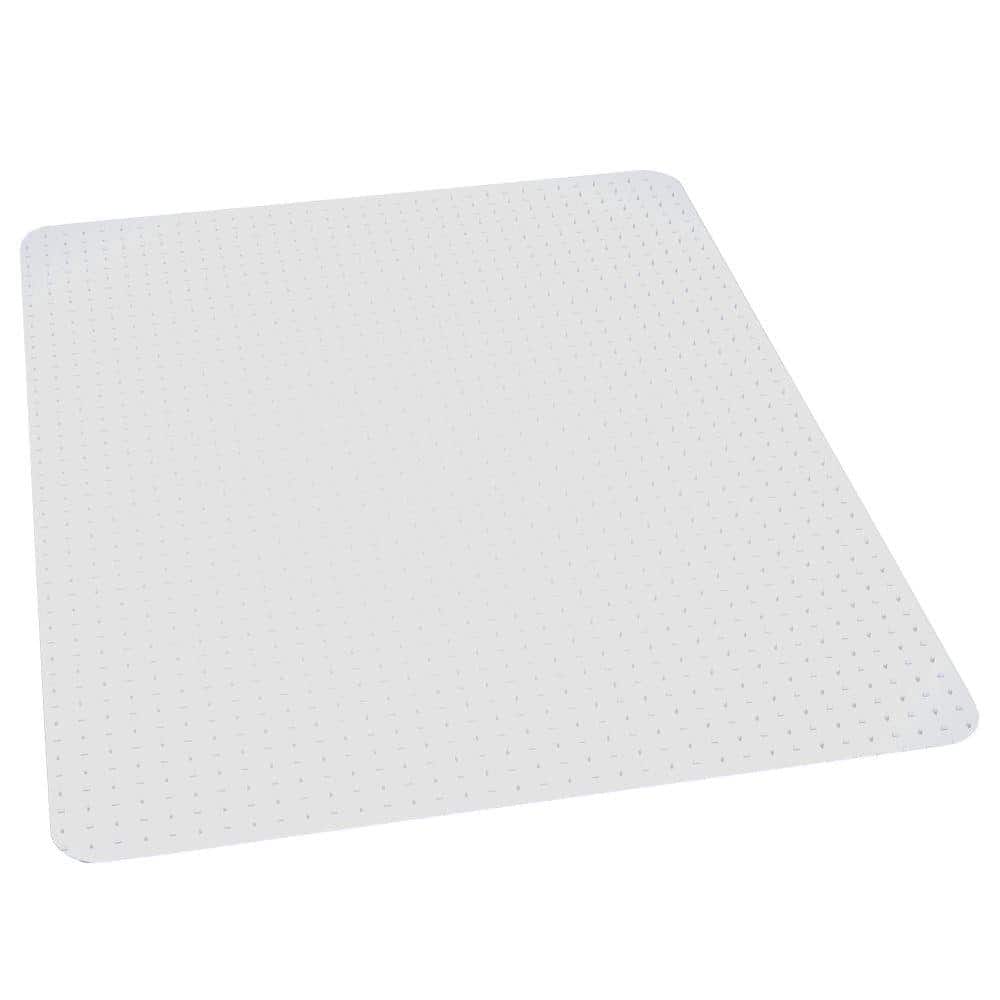 Es Robbins EverLife Chair Mats For Medium Pile Carpet With Lip 45 x 53 Clear 