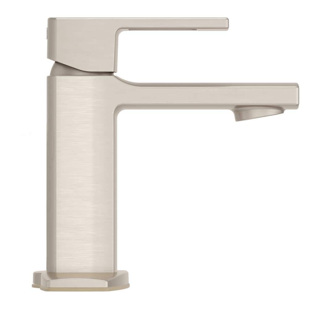 Brushed Nickel Single Handle High Arc Bathroom Faucet