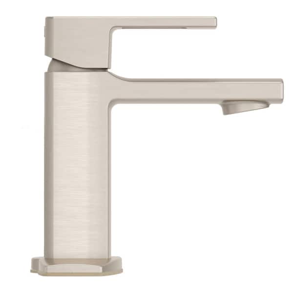 Deckard Single-Handle Single Hole Bathroom Faucet in Brushed Nickel