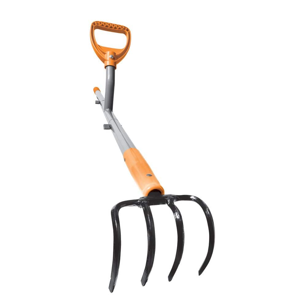 Ergie Systems 54 in. Steel Shaft Garden Soil Cultivator