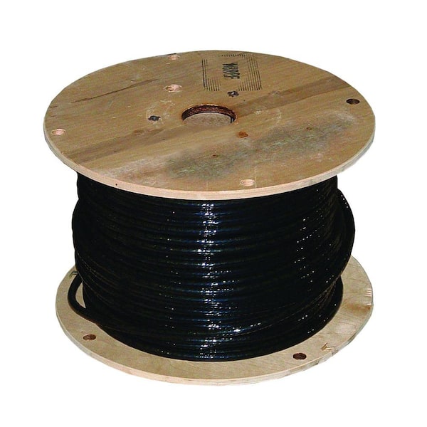 Southwire 1,000 ft. 1/0 Black Stranded AL USE-2 Cable