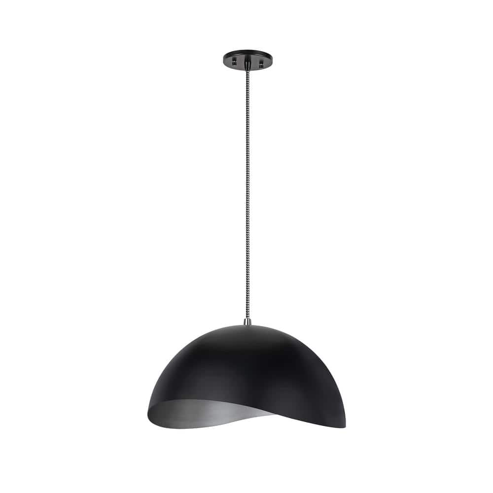 1-Light Matte Black Pendant with Metal Shade price history on PriceWatchPro