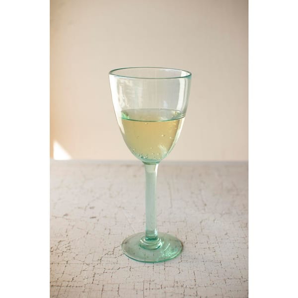 8 oz. Hand-Blown Recycled Wine Glass (Set of 6)