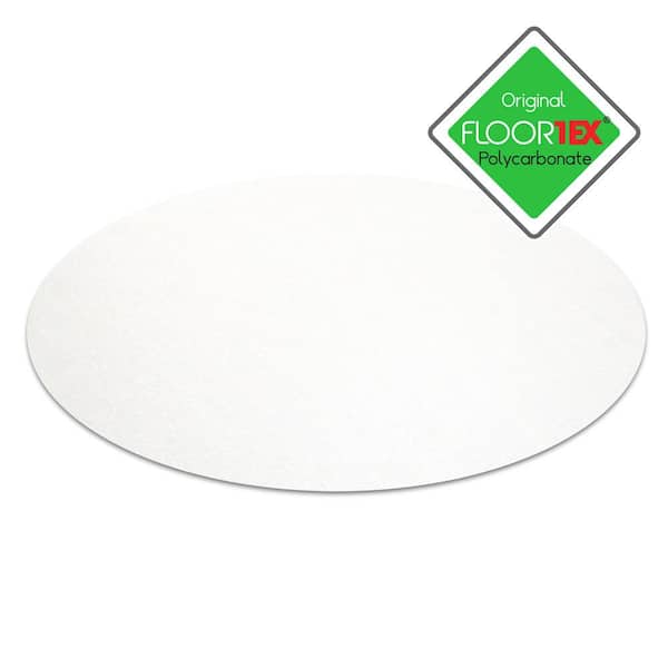 HOMETEX 8 in. x 8 in. Clear Polycarbonate Round Placemats (Set of 2)  FPDE08ERA2 - The Home Depot