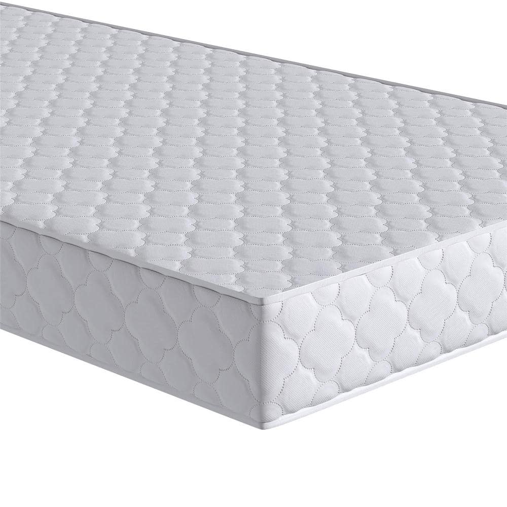 Full Taupe Gray Microfiber Innerspring Futon Mattress