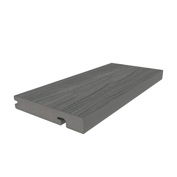 NewTechWood Columbus Hybrid Board 1-in x 6-in x 8-ft Westminster Gray Grooved Composite Deck Board