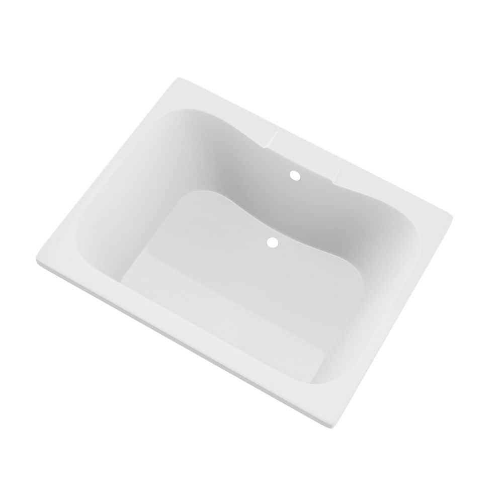 DTHDX 60 in. x 47 in. Rectangular Soaking Bathtub with Center Drain in White price history on PriceWatchPro