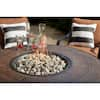 Hampton Bay South Grove 42 in. Round Metal and Concrete Gas Fire Pit ...