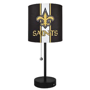 New Orleans Saints 20 in. Black Task And Reading Desk  Lamp with USB port