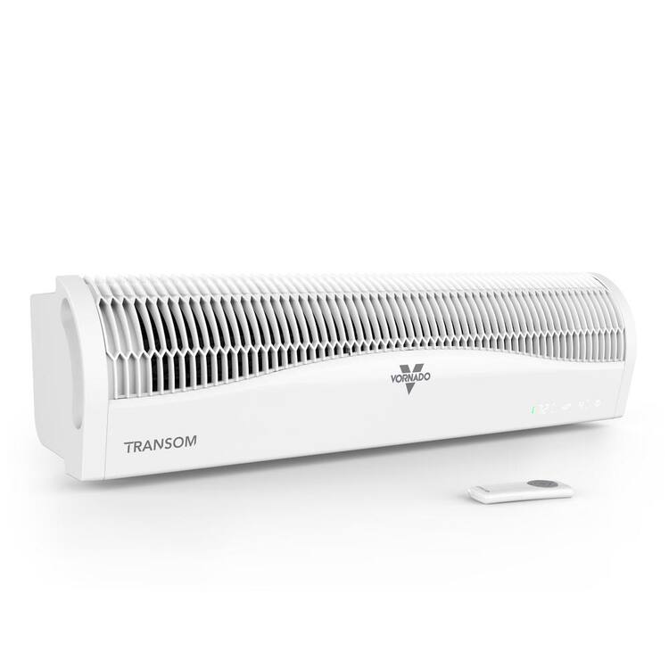 Vornado Transom 26 in. 4-Speeds Window Fan with Remote Control Reversible Exhaust Mode Weather Resistant Case Whole Room