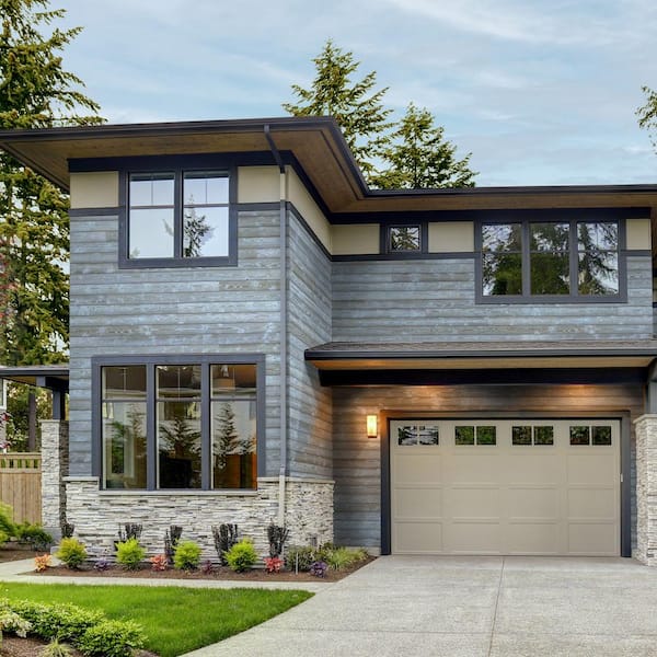 1 in. x 4 in. x 8 ft. Thermally Modified Big Sky Pine Square Edge Weathered Barn Wood Boards Trim (4-Pack)