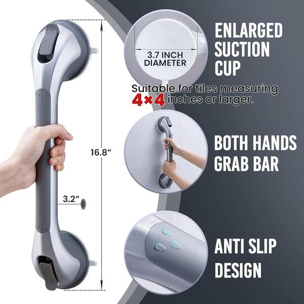 Aoibox 16 Strong Suction Shower Grab Bar Bathroom Safety Grip