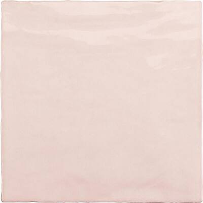 Pink 5.2 in. x 5.2 in. Polished Ceramic Subway Tile (10.72 sq. ft./Case)