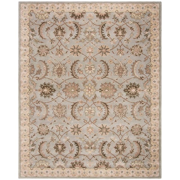 SAFAVIEH Heritage Beige/Gray 8 ft. x 10 ft. Border Area Rug