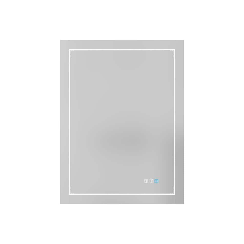 24 in. W x 32 in. H Rectangular Frameless Anti-Fog Wall Bathroom Vanity Mir