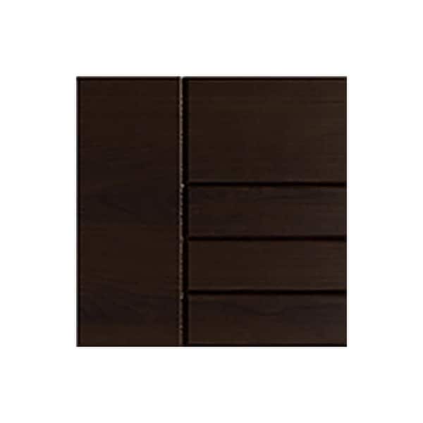 Tampa 7.25 in. W x 0.625 in. D x 7.25 in. H Brown Cabinet Door Sample Mahogany Matte