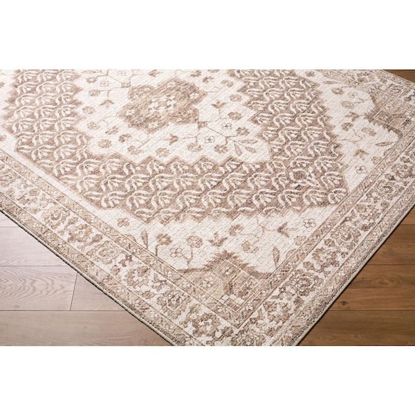 Nabela Noor Home Athiyo Brown/Oatmeal Traditional Area Rug, 1 x 2