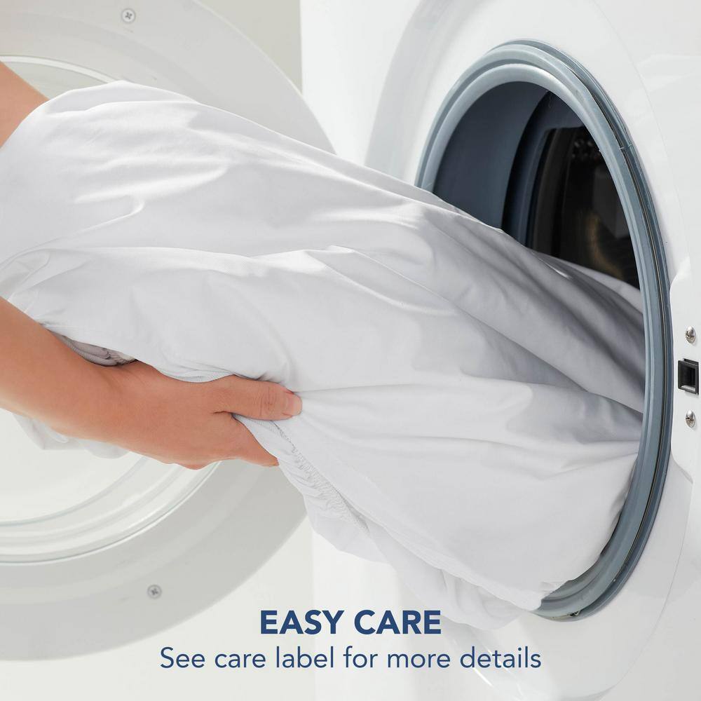 Twin White Down Alternative Memory Flex Mattress Topper