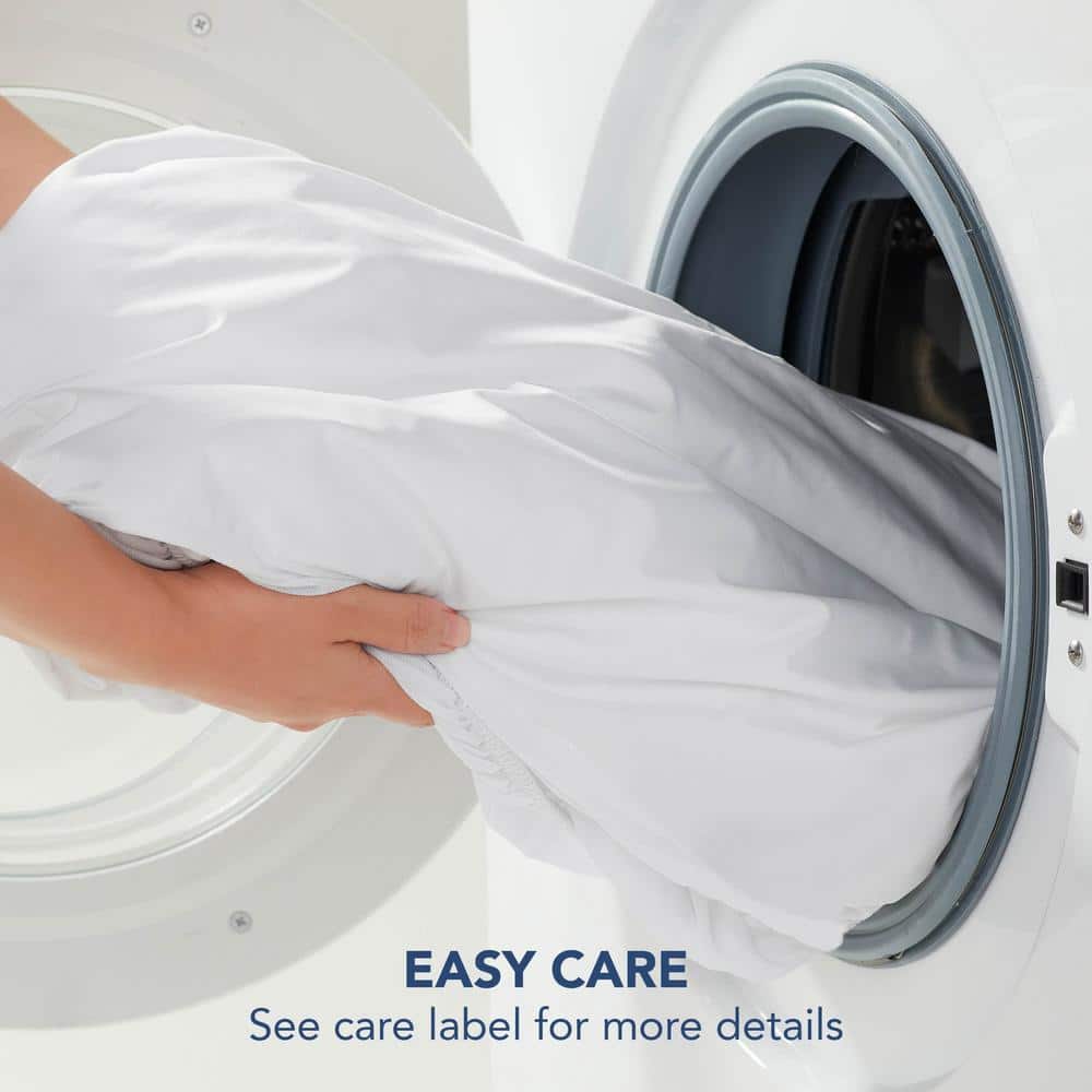 Queen White Down Alternative Memory Flex Mattress Topper