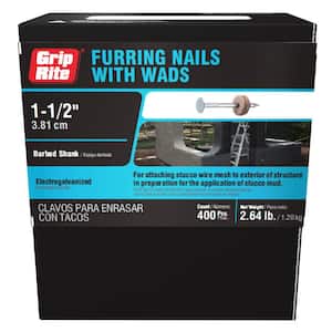 #11 x 1-1/2 in. Electro-Galvanized Furring Nails (400-Pack)