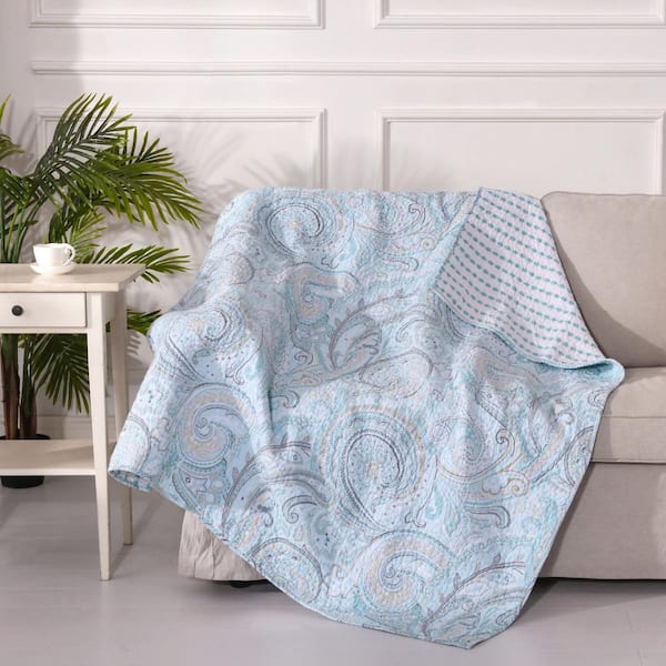 Spa blue best sale throw blanket