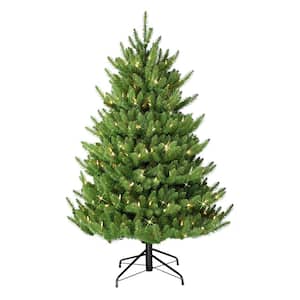 4.5 ft. Pre-Lit Canadian Balsam Fir Artificial Christmas Tree
