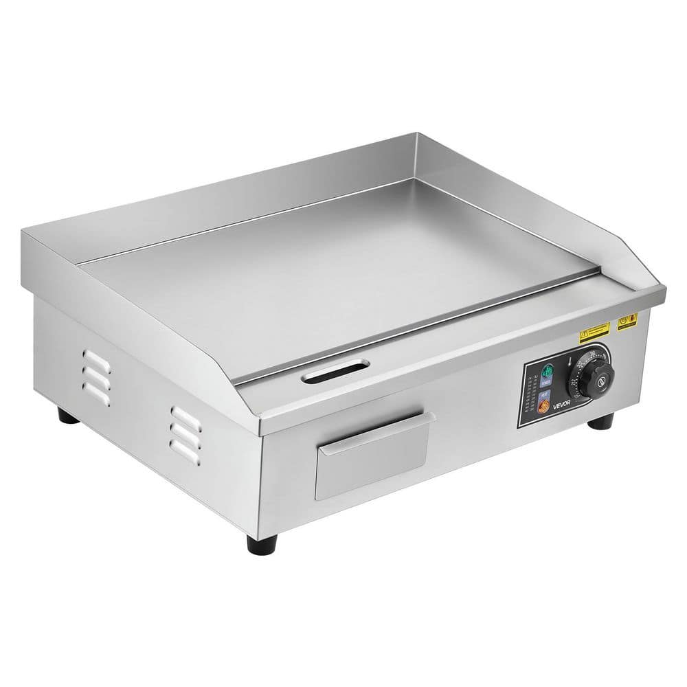 Commercial Electric Griddle 3200 W Countertop Flat Top Grill 22 in. Stainless Steel Griddle Grill