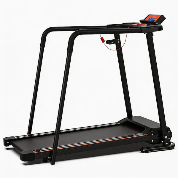 HomeFit Pro Walking Treadmill for Home with Extended Handrails, Foldable Design, 2. 5HP Motor, 300 lbs. Capacity and App
