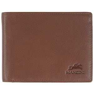 Bellagio Collection Brown Leather Left Wing RFID Wallet