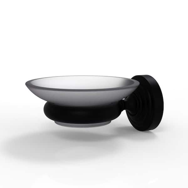 Allied Brass Waverly Place Collection Wall Mounted Soap Dish in Matte Black