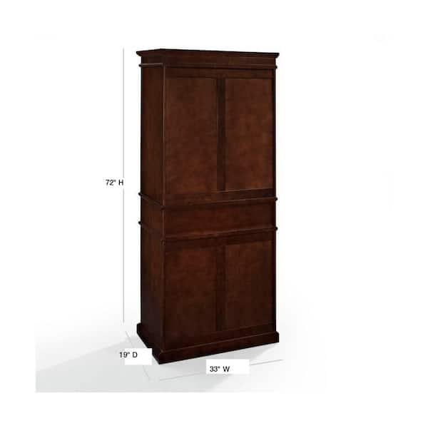 Pottery Barn New York City Closet Corner Shelf in Rustic Mahogany