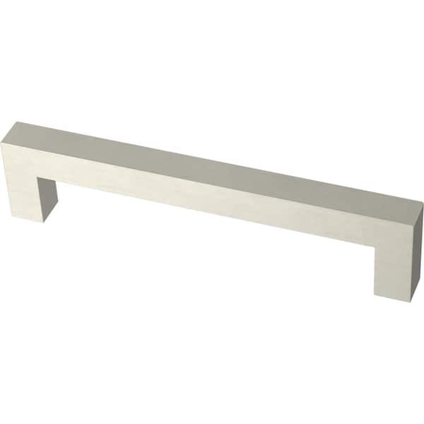 Franklin Brass Simple Modern Square 5-1/16 in. (128 mm) Stainless Steel Cabinet Drawer Pull (10-Pack)