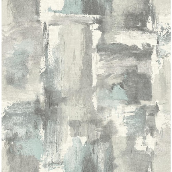 Seabrook Designs 56 sq. ft. Snowy Mountain Dry Brush Faux Paper Unpasted Wallpaper Roll
