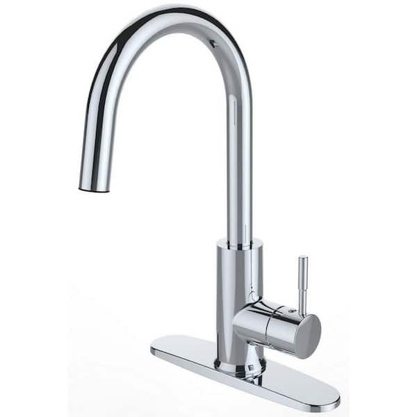 Runfine Single handle Sprayer Kitchen Faucet in Chrome