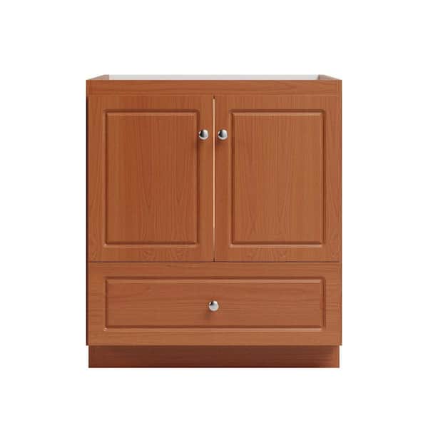 Simplicity by Strasser Ultraline 30 in. W x 21 in. D x 34.5 in. H Bath Vanity Cabinet without Top in Medium Alder