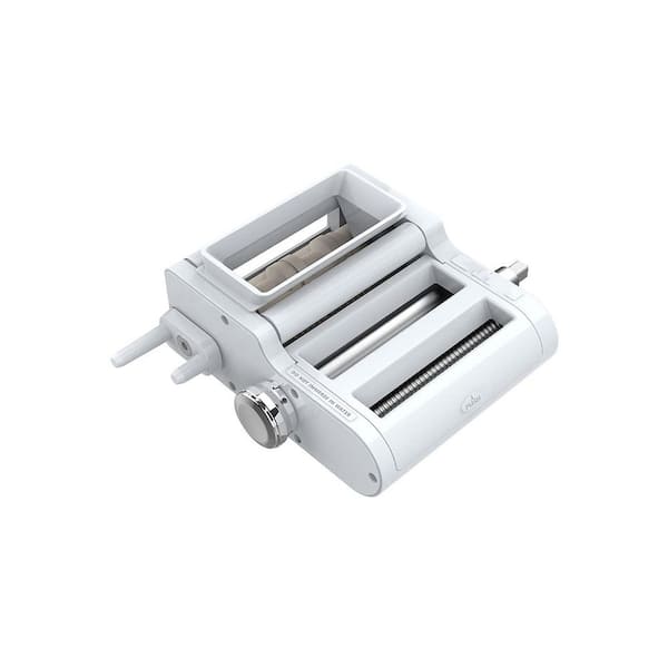 Silver 3-in-1 Pasta Maker Attachment for Stand Mixers w Pasta Roller, Spaghetti Cutter & Ravioli Maker