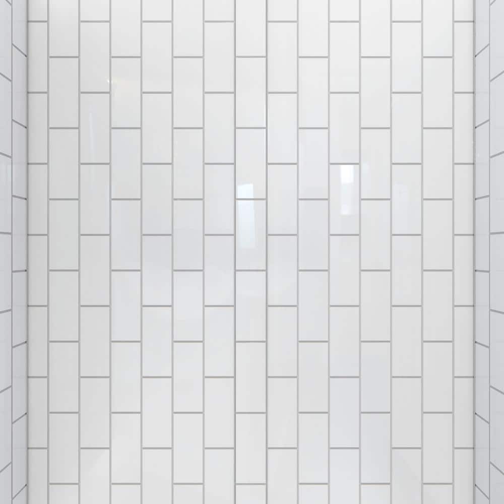 DreamLine QWALL-VS 48" White Acrylic Shower Backwall Kit